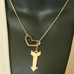 NWOT Heart and Arrow Necklace